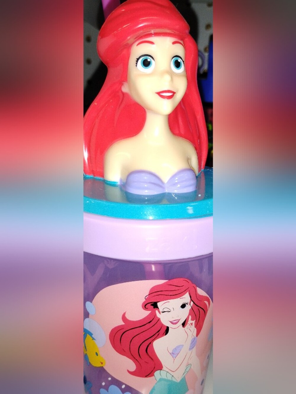 Kids' Mermaid Ariel Straw Cup
